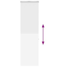 Berkfield Home Shower Roller Blind with Cassette 70x240 cm Fabric Width 66 cm in White - thumbnail 5
