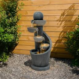 Monstershop Electric Water Feature - Spiral Springs in Grey - thumbnail 4