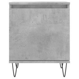 Berkfield Home Elegant Bedside Cabinets 2 pcs Concrete Grey 40x30x50 cm Engineer - Size: 40 x 30 x 50 cm - thumbnail 5