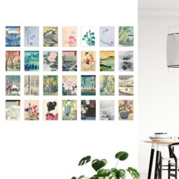 "Artery8 Wall Art Print 50 Pcs Japan Aesthetic Collage Kit Ukiyo-e Woodblock s A6 Set Pack 15x10 cm (6x4"") Room Decor Poster Collection" - thumbnail 4
