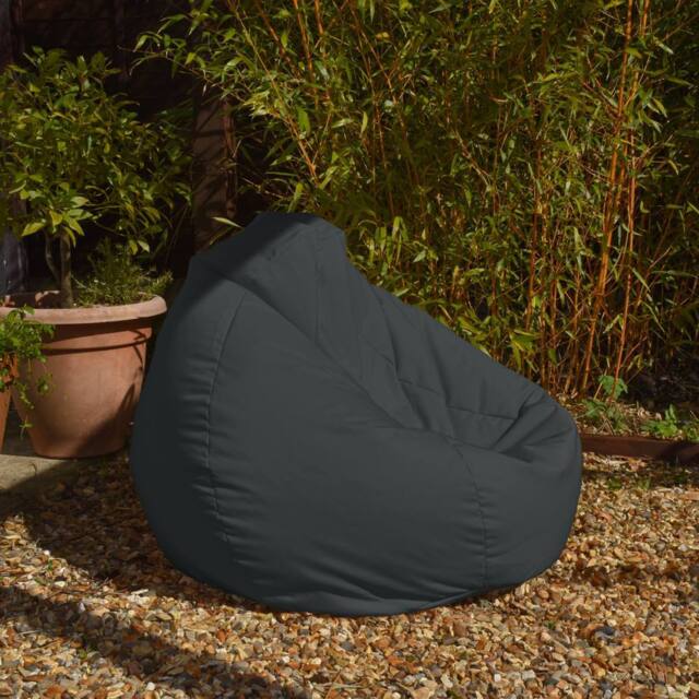 rucomfy Beanbags rucomfy Indoor Or Outdoor Adults Water Resistant - Beanbag Chair in Grey - Size: Large - image 1