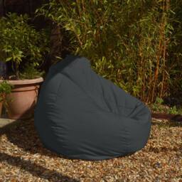 rucomfy Beanbags rucomfy Indoor Or Outdoor Adults Water Resistant - Beanbag Chair in Grey - Size: Large - thumbnail 1