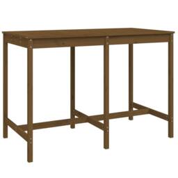 Berkfield Home 7 Piece Garden Bar Set Honey Brown Solid Wood Pine - thumbnail 6