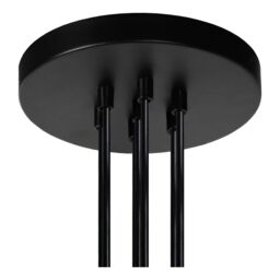 Lucide 'FIX' Dimmable Stylish Adjustable Indoor Cluster Pendant Light 7xE27 in Black - thumbnail 5