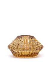 KDMD Flower Flip Dinner Candle / Tealight Holder - Antique Amber - thumbnail 1