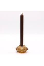 KDMD Flower Flip Dinner Candle / Tealight Holder - Antique Amber - thumbnail 2