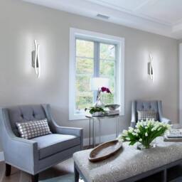COMELY Indoor Wall Lights, 14W Modern Aluminum Wall Lights, Silver, Cool White in Silver - thumbnail 3
