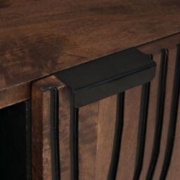 Berkfield Home TV Cabinet ‚Äì 80 x 31.5 x 46 cm Solid Wood & Engineered Wood in Brown - thumbnail 7