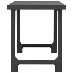 Berkfield Home Camping Table Anthracite 79x56x64 cm PP Wooden Look in Black - Size: 79 x 56 x 64 cm - thumbnail 4