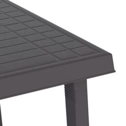 Berkfield Home Camping Table Anthracite 79x56x64 cm PP Wooden Look in Black - Size: 79 x 56 x 64 cm - thumbnail 5