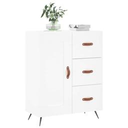 Berkfield Home Sideboard White 69.5x34x90 cm Engineered Wood - thumbnail 1