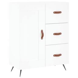 Berkfield Home Sideboard White 69.5x34x90 cm Engineered Wood - thumbnail 3
