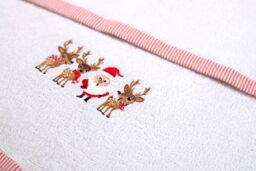 Allure Bath Fashions Christmas Santa Hand & Tea Towel Set - 2 Pack in Red - thumbnail 3