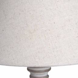 Lemon Pavilion Furniture and Decor Pella Table Lamp - Linen/Wood - L20 x W20 x H38 cm - Beige/Grey in Beige - thumbnail 3