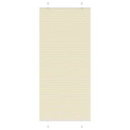 Berkfield Home Pleated Blind Cream 90x200 cm Fabric Width 89.4 cm Polyester - thumbnail 2