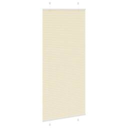 Berkfield Home Pleated Blind Cream 90x200 cm Fabric Width 89.4 cm Polyester - thumbnail 4