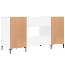 Berkfield Home Elegant Desk High Gloss White 140x50x75 cm Engineered Wood - Size: 140 x 50 x 75 cm - thumbnail 8