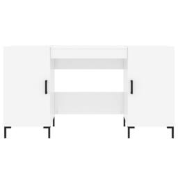 Berkfield Home Elegant Desk High Gloss White 140x50x75 cm Engineered Wood - Size: 140 x 50 x 75 cm - thumbnail 6
