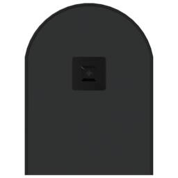 Berkfield Home Wall Mirror Black 60x25 cm Oval - thumbnail 5