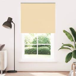 Berkfield Home Roller Blind Blackout Beige 130x210 cm Fabric Width 126.6 cm Polyester - thumbnail 2