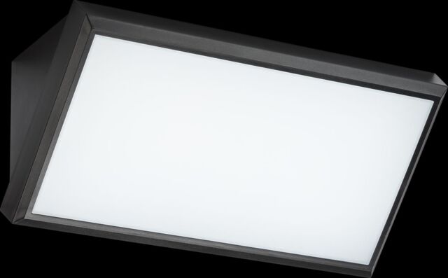 Netlighting Knightsbridge 230V IP65 IK08 21W LED Polycarbonate Wall Fitting CCT WP21CCT in Black - image 1