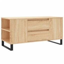 Berkfield Home Coffee Table Sonoma Oak 102x44.5x50 cm Engineered Wood in Brown - thumbnail 2