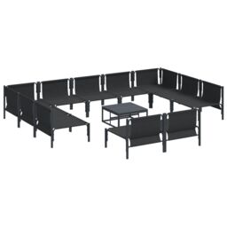 Berkfield Home Garden Sofa Set 12 pcs Anthracite Steel - thumbnail 6