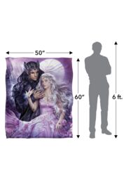 JQ Licensing En The Enchanted Ones Elves Silky Touch Super Soft Throw Blanket 152 X 127 cm in White - thumbnail 5