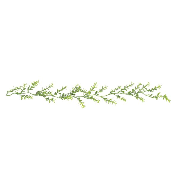 Melody Maison Green Frosted Foliage Christmas Garland - 160cm (1.6m / 62.9') - image 1