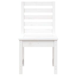 Berkfield Home Garden Chairs 2 pcs White 40.5x48x91.5 cm Solid Wood Pine - thumbnail 4