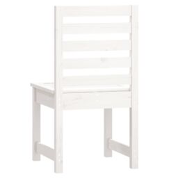 Berkfield Home Garden Chairs 2 pcs White 40.5x48x91.5 cm Solid Wood Pine - thumbnail 6