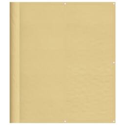 Berkfield Home Balcony Screen Sand 120x500 cm 100% Polyester Oxford in Beige