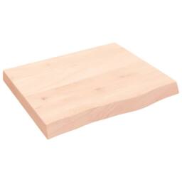 Berkfield Home Wall Shelf 60x50x(2-6) cm Untreated Solid Wood Oak in Light Oak - thumbnail 2
