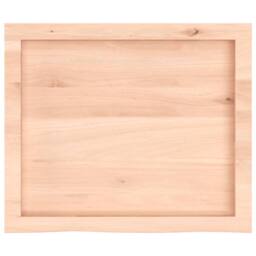 Berkfield Home Wall Shelf 60x50x(2-6) cm Untreated Solid Wood Oak in Light Oak - thumbnail 4