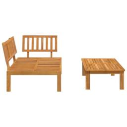 Berkfield Home Beautiful Garden Pallet Sofa Set 2 pcs Solid Wood Acacia in Brown - thumbnail 4