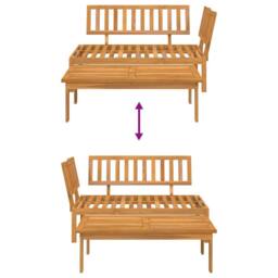 Berkfield Home Beautiful Garden Pallet Sofa Set 2 pcs Solid Wood Acacia in Brown - thumbnail 6