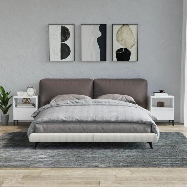 Berkfield Home Bedside Cabinets 2 pcs White 40x35x50 cm - Size: 40 x 35 x 50 cm - image 1