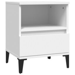 Berkfield Home Bedside Cabinets 2 pcs White 40x35x50 cm - Size: 40 x 35 x 50 cm - thumbnail 6