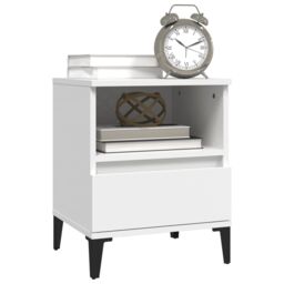 Berkfield Home Bedside Cabinets 2 pcs White 40x35x50 cm - Size: 40 x 35 x 50 cm - thumbnail 4