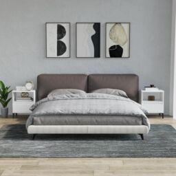 Berkfield Home Bedside Cabinets 2 pcs White 40x35x50 cm - Size: 40 x 35 x 50 cm - thumbnail 1