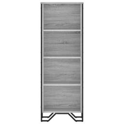 Berkfield Home Bookcase Grey Sonoma 50x31x137.5 cm Engineered Wood - thumbnail 4