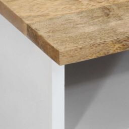 Berkfield Home Coffee Table 80x54x40 cm Solid Wood Mango in Brown - Size: 80 x 54 x 40 cm - thumbnail 6