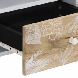 Berkfield Home Coffee Table 80x54x40 cm Solid Wood Mango in Brown - Size: 80 x 54 x 40 cm - thumbnail 7