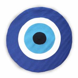 Serenityy Cotton Rope Evil Eye Rug Ø 120 cm in Blue - Size: 200 cm x 120 cm - thumbnail 2