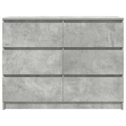 Berkfield Home Sideboard Concrete Grey 100x35x76 cm Engineered Wood - Size: 100 x 35 x 76 cm - thumbnail 6