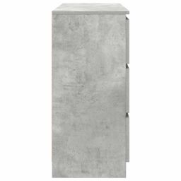Berkfield Home Sideboard Concrete Grey 100x35x76 cm Engineered Wood - Size: 100 x 35 x 76 cm - thumbnail 7