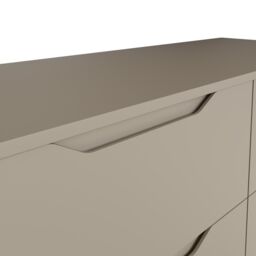 FWStyle Luno Chest Of Drawers 6 Drawer Putty Deep Design Sideboard in Beige - thumbnail 3