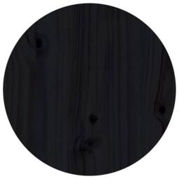Berkfield Home Coffee Table Black Ã˜ 40x60 cm Solid Wood Pine - thumbnail 6