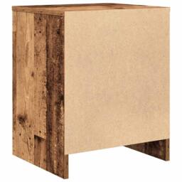 Berkfield Home Durable Bedside Cabinets 2 pcs with Drawer Old Wood 40x34x50 cm in Brown - Size: 40 x 34 x 50 cm - thumbnail 8