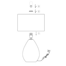 Pagazzi Waltham Smoked Glass Table Lamp in Grey - thumbnail 6
